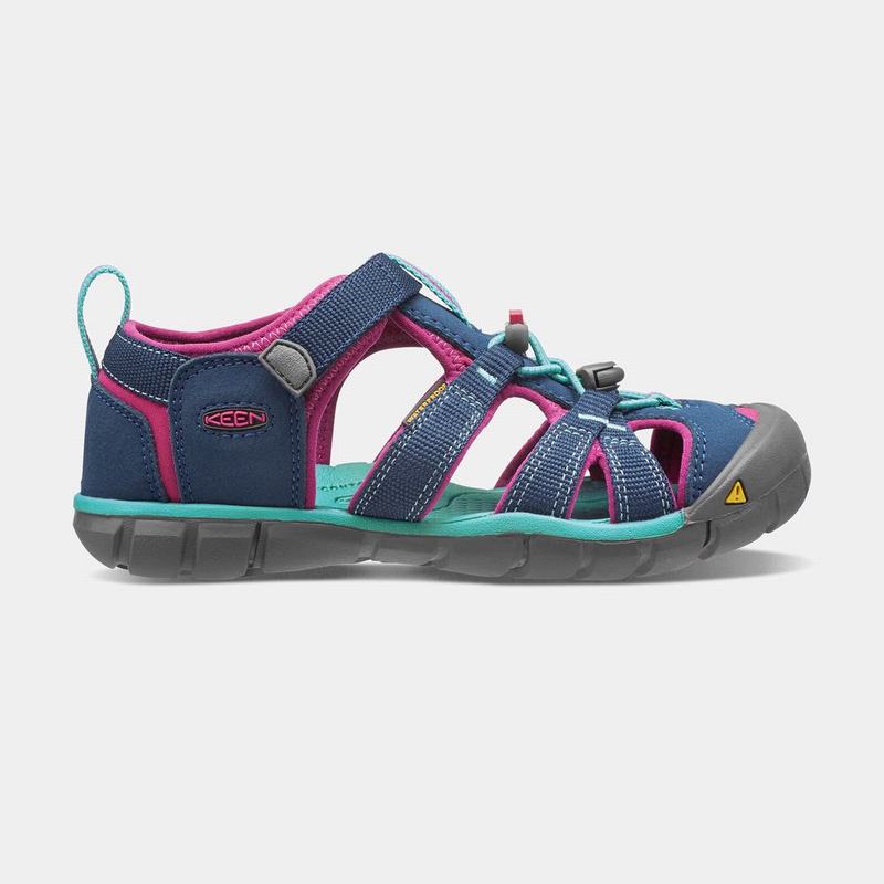 Sandalias Keen Seacamp II Cnx Para Niños Azul Marino/Morados - Sandalias Keen Mexico (123875-NUS)